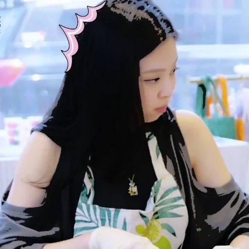🤍 Стикер «JENNIE V4» для Telegram