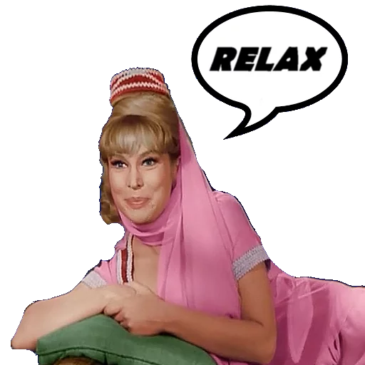 👱 Стикер «I DREAM OF JEANNIE-STREGA X AMORE» для Telegram