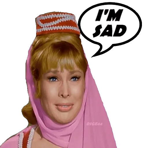 😢 Стикер «I DREAM OF JEANNIE-STREGA X AMORE» для Telegram