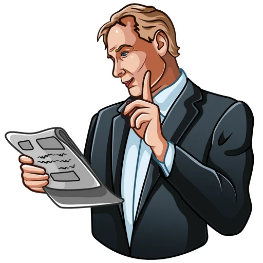 ☝️ Стикер «Jerry Murdock» для Telegram