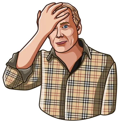 🤦‍♂️ Стикер «Jerry Murdock» для Telegram