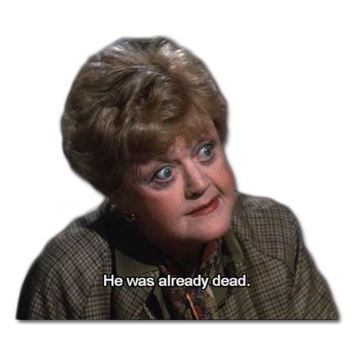 😬 Стикер «Murder, She Wrote» для Telegram