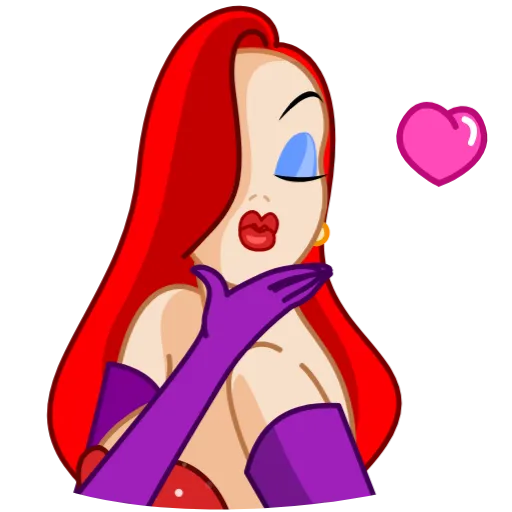😘 Стикер «Jessica Rabbit» для Telegram