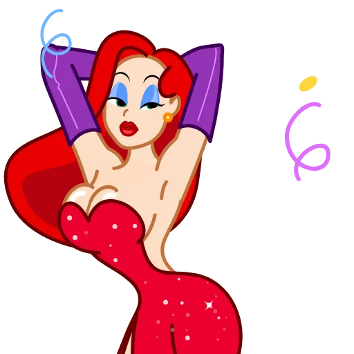 💃 Стикер «Jessica Rabbit» для Telegram
