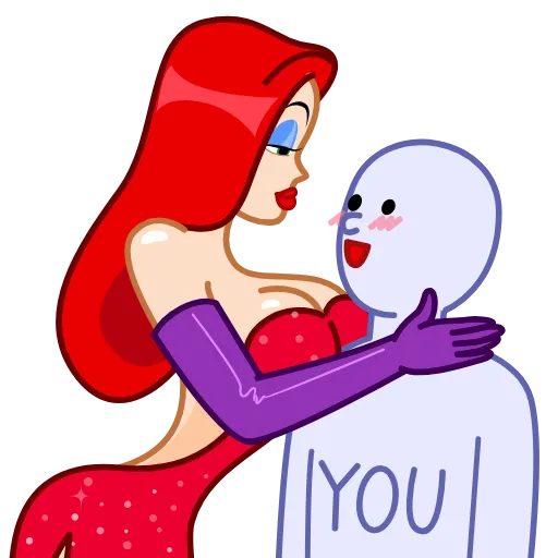 🤗 Стикер «Jessica Rabbit» для Telegram