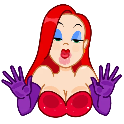 💋 Стикер «Jessica Rabbit» для Telegram