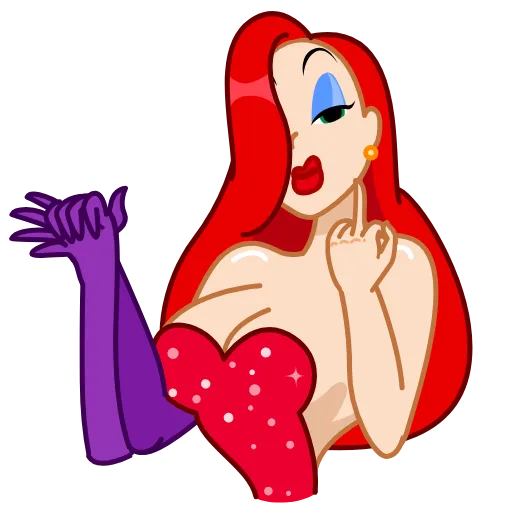 🖕 Стикер «Jessica Rabbit» для Telegram