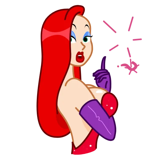 ❓ Стикер «Jessica Rabbit» для Telegram