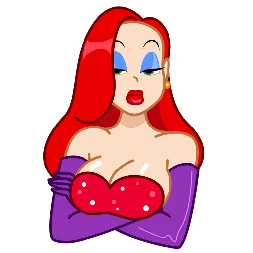 🙄 Стикер «Jessica Rabbit» для Telegram