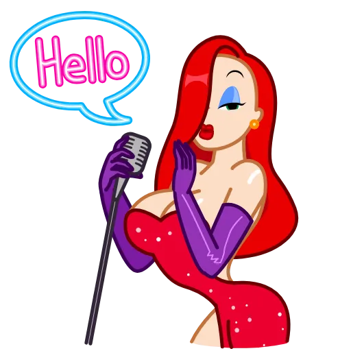 👋 Стикер «Jessica Rabbit» для Telegram