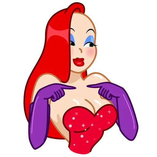 ☺️ Стикер «Jessica Rabbit» для Telegram
