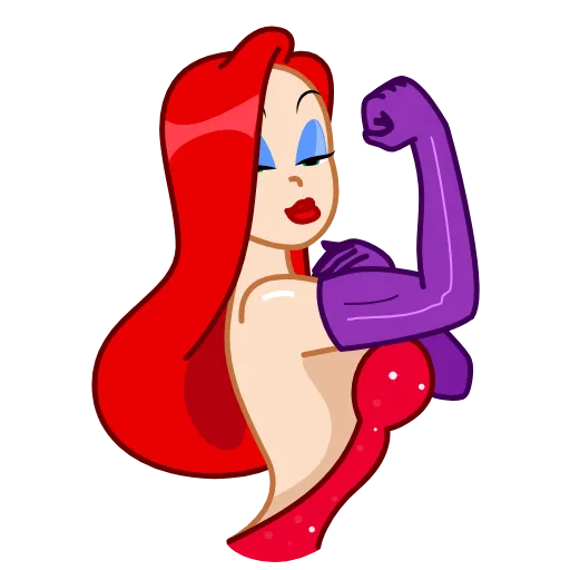 💪 Стикер «Jessica Rabbit» для Telegram