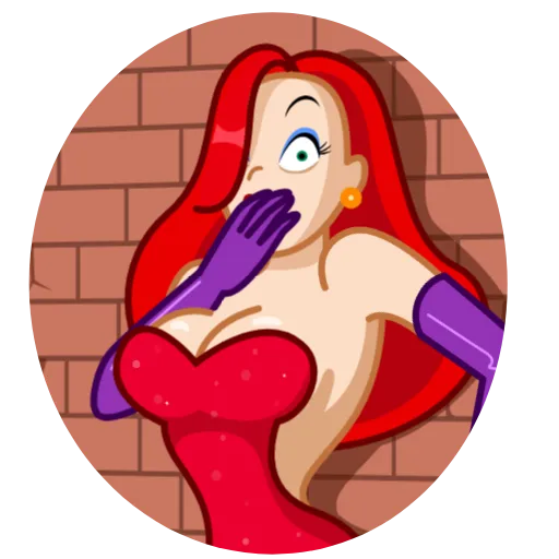 😨 Стикер «Jessica Rabbit» для Telegram