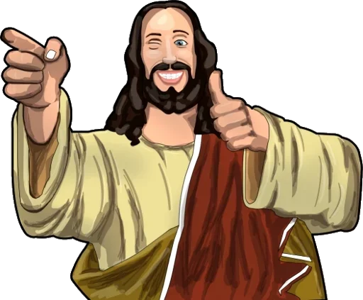Стикерпак Jesus Funny для Telegram — скачать