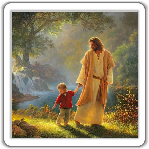 😇 Стикер «Jesus Born» для Telegram