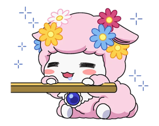 🤤 Стикер «jewelpet» для Telegram