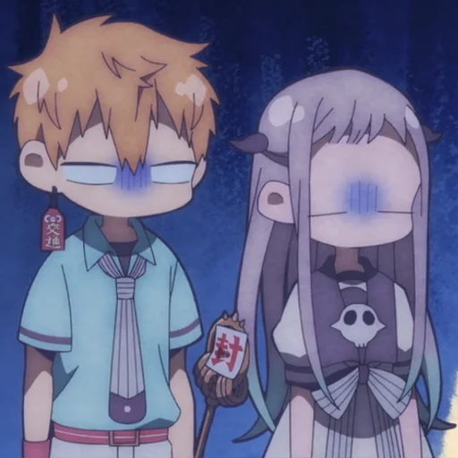 😶 Стикер «Jibaku Shounen Hanako-kun» для Telegram