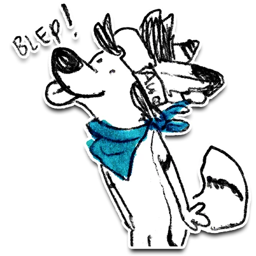 Стикерпак Jib Kodi Doodles для Telegram — скачать