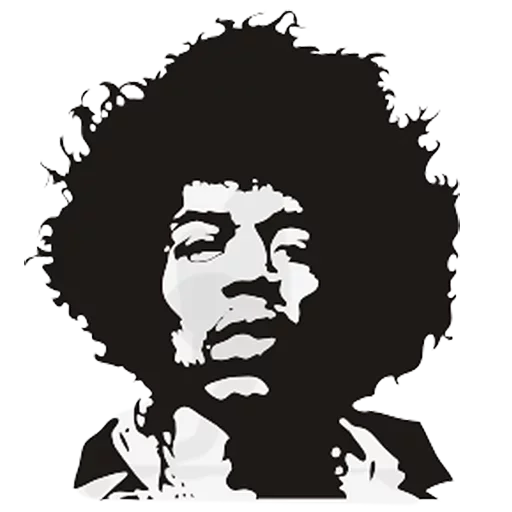Стикерпак Jimi Hendrix для Telegram — скачать