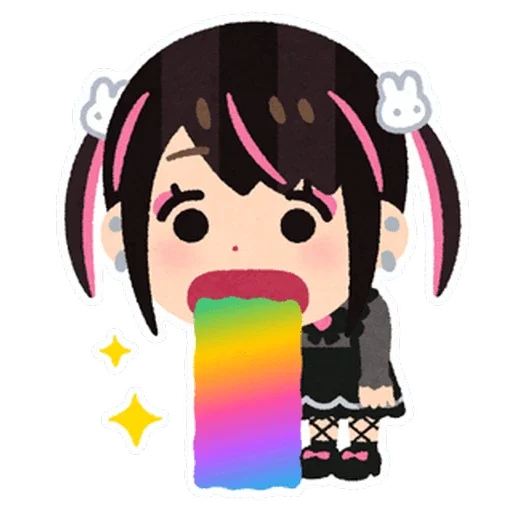 🤮 Стикер «jirai chan» для Telegram