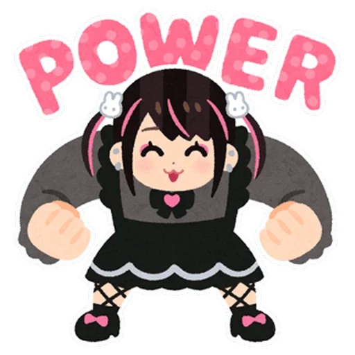 💪 Стикер «jirai chan» для Telegram