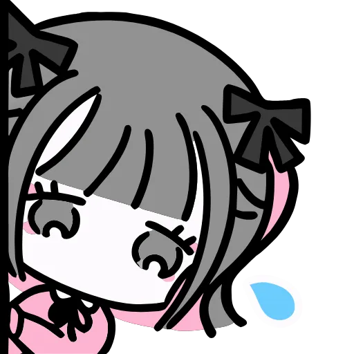 😥 Эмодзи «Jirai Girl» для Telegram
