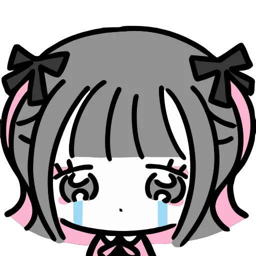 😭 Эмодзи «Jirai Girl» для Telegram