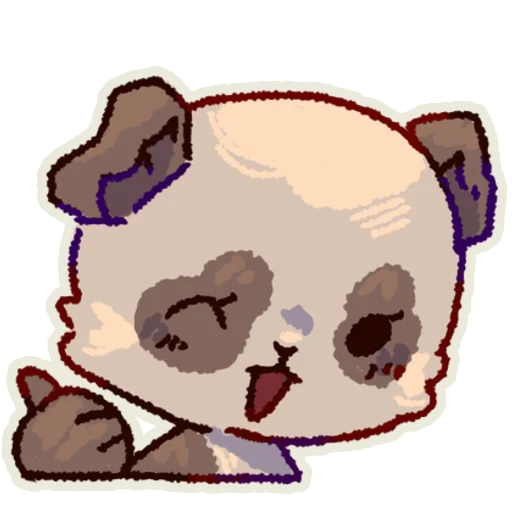 🐼 Стикер «Jiskirans зоопарк» для Telegram