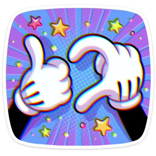 👍 Стикер «Ретрокот Джо» для Telegram