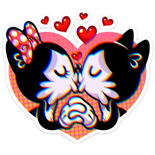 😘 Стикер «Ретрокот Джо» для Telegram
