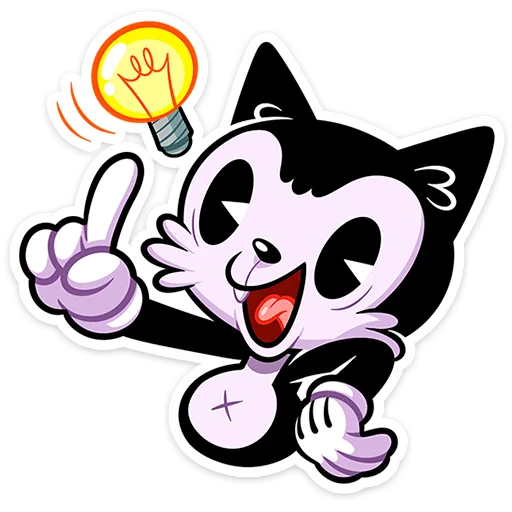 💡 Стикер «Кот Джо - без глитч эффектов» для Telegram