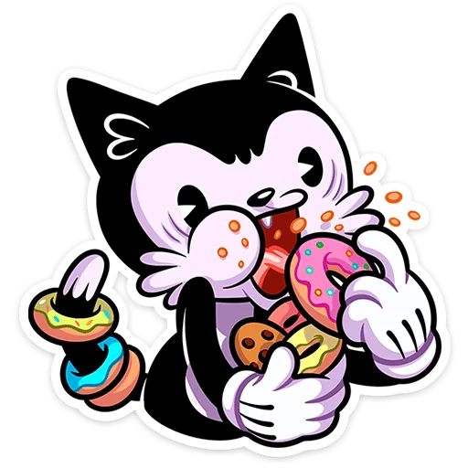 🍴 Стикер «Кот Джо - без глитч эффектов» для Telegram