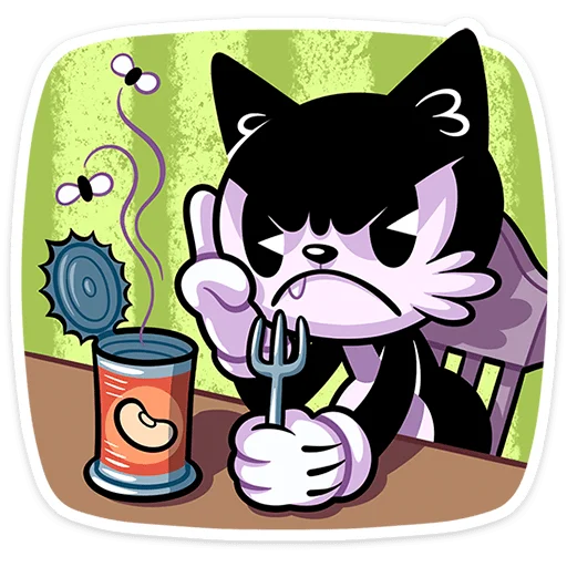⭐ Стикер «Кот Джо - без глитч эффектов» для Telegram