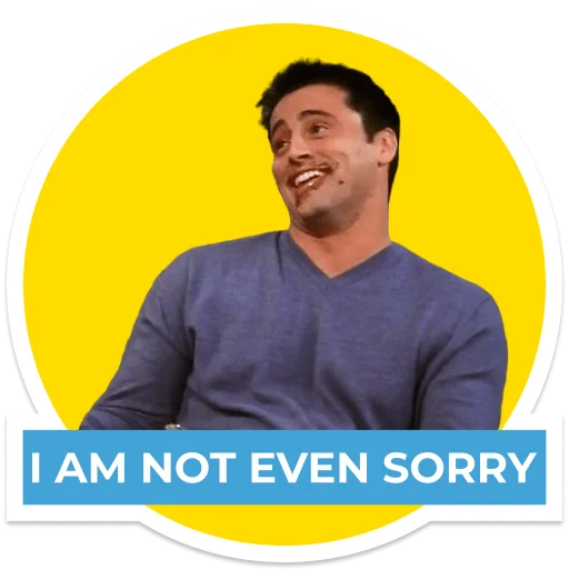 Стикерпак Joey Tribbiani для Telegram — скачать