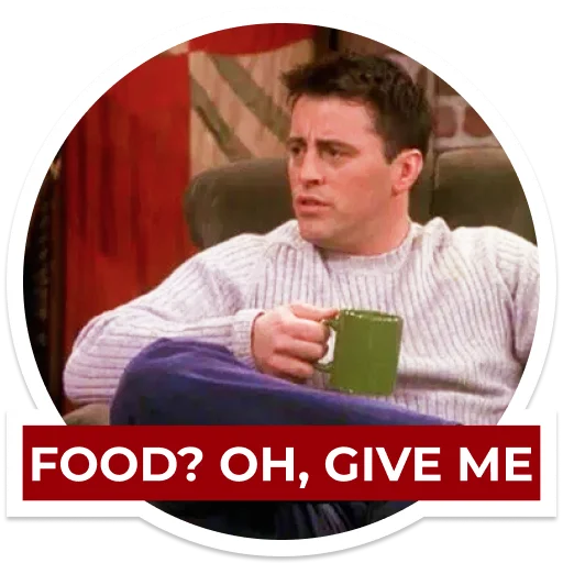 😍 Стикер «Joey Tribbiani» для Telegram