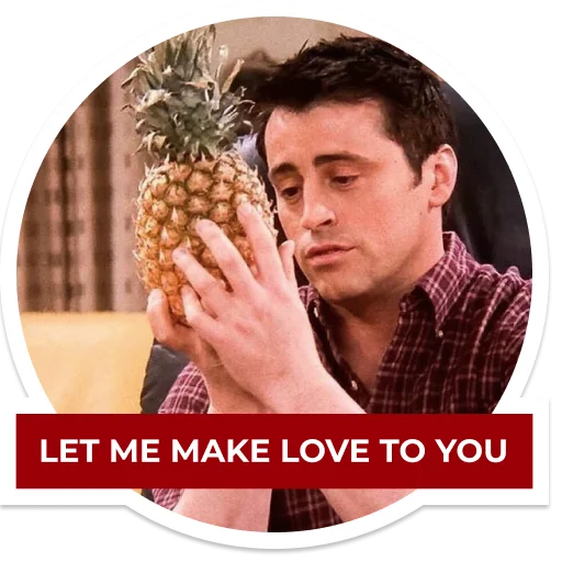🍍 Стикер «Joey Tribbiani» для Telegram
