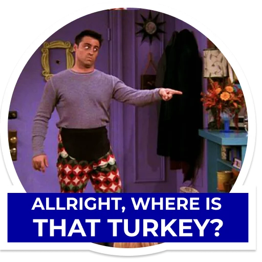 👉 Стикер «Joey Tribbiani» для Telegram
