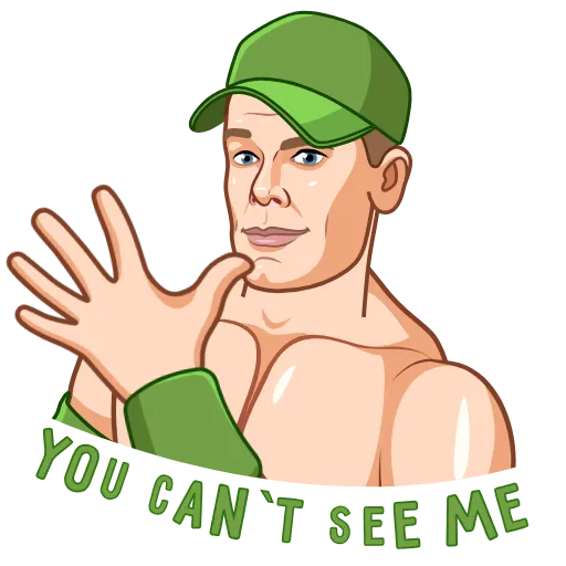 Стикерпак John Cena для Telegram — скачать