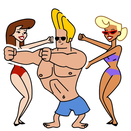 🕺 Стикер «Johnny Bravo» для Telegram