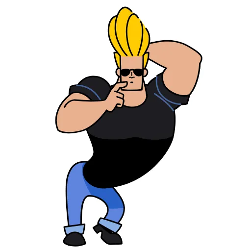 🔥 Стикер «Johnny Bravo» для Telegram