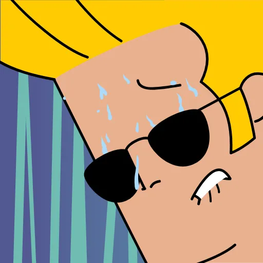 😬 Стикер «Johnny Bravo» для Telegram