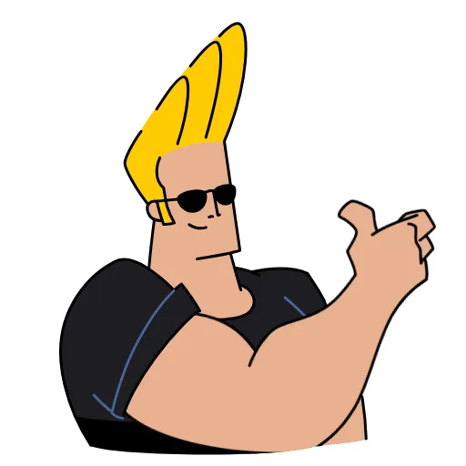 👍 Стикер «Johnny Bravo» для Telegram