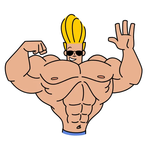 👋 Стикер «Johnny Bravo» для Telegram