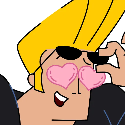 😍 Стикер «Johnny Bravo» для Telegram