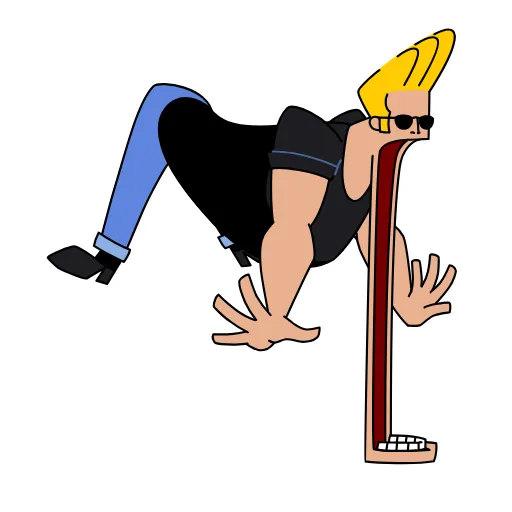 😧 Стикер «Johnny Bravo» для Telegram