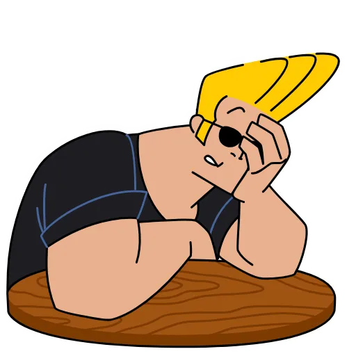 🤦‍♂️ Стикер «Johnny Bravo» для Telegram