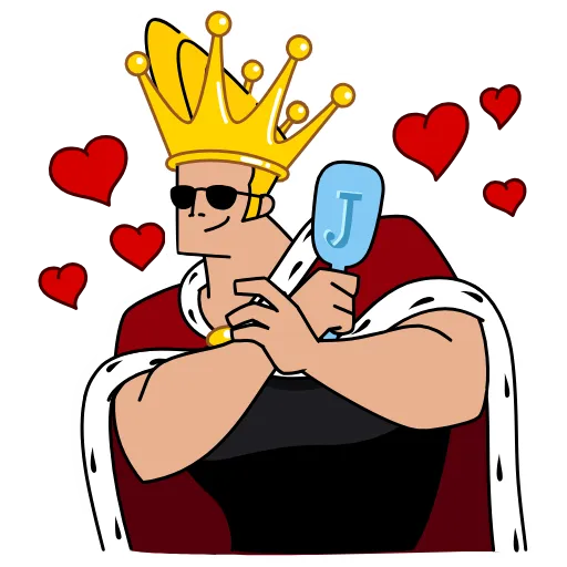 👑 Стикер «Johnny Bravo» для Telegram