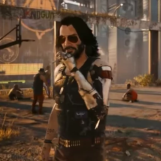 🚬 Стикер «Johnny Silverhand» для Telegram