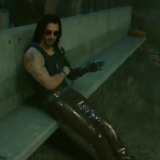 🤒 Стикер «Johnny Silverhand» для Telegram