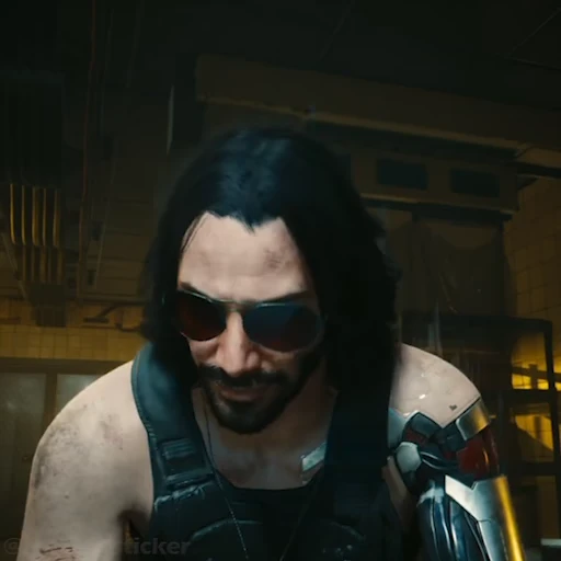 Стикерпак Johnny Silverhand для Telegram — скачать